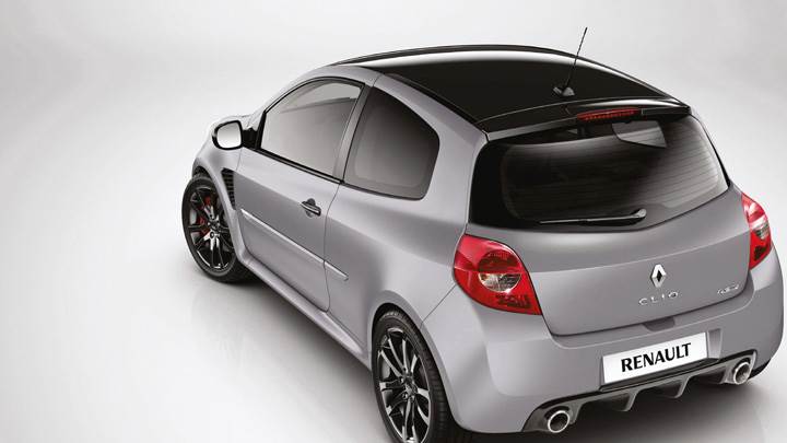 Clio Renault Sport 200 Raider In Grey Back Pose